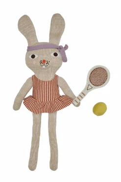 OYOY Living Design Tennis Dukke Miew Rabbit Lysebrun melange