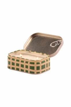 Paddywax Bistro French Baguette Printed Tin Candle - Rosemary Thyme Mønstret New