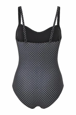 Panos Emporio Badedragt Potenza Solid Swimsuit Recycled Black white-dots Sale