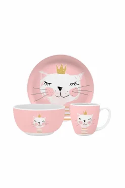 Paperproducts Design Børneservice 3 dele Happy Cat Rosa Online
