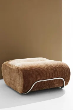 Pastill Puffer & Fodskamler>Archie puf Mokkabrun fløjl