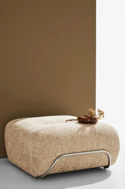 Pastill Puffer & Fodskamler>Archie puf Greige chenille