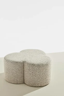 Pastill Bodhi puf i bouclé ø 70 cm Greige Best