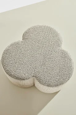 Pastill Bodhi puf i bouclé ø 70 cm Greige Best
