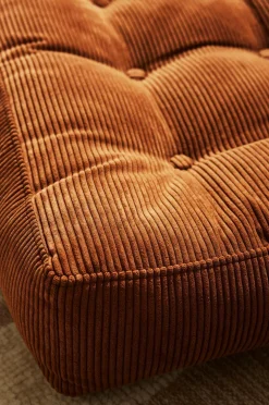 Pastill Luca gulvpude manchester 64x64x15 cm Kanelbrunt fløjl Outlet