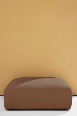 Pastill Wenju puf Mørkebrunt fløjl Best