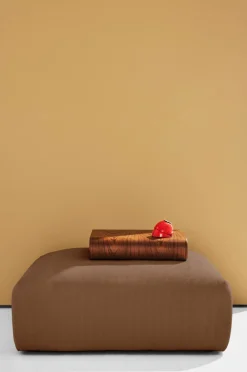 Pastill Wenju puf Mørkebrunt fløjl Best