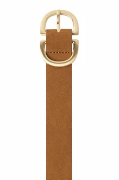 pieces Bælter>Bælte pcJuva Suede Jeans Belt Cognac