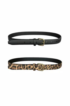 pieces Bælter>Bælte pcOline 2-pack Jeans Belt Black