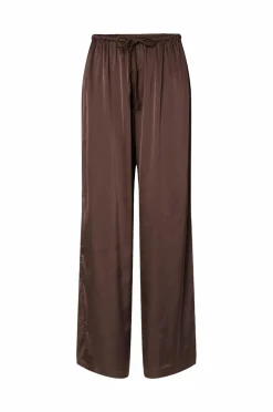 pieces Bukser>Bukser pcNanina MW Straight Pants Wvn D2d/ Hot fudge