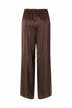pieces Bukser>Bukser pcNanina MW Straight Pants Wvn D2d/ Hot fudge