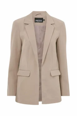 pieces Blazere & Veste>Habitjakke pcBozzy LS Loose Blazer Silver mink