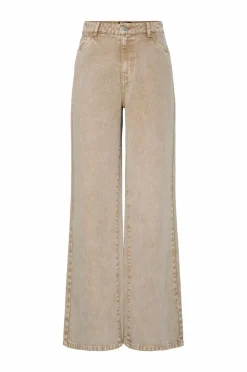 pieces Jeans>Jeans pcFay MW Wide Sandshell