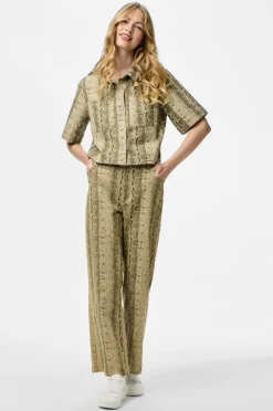 pieces Jeans pcSalume MW Cropped Sandshell Sale