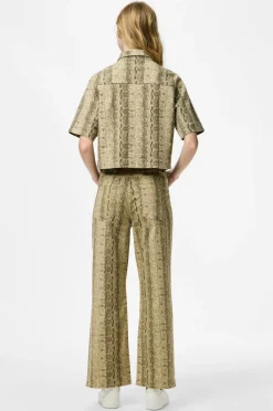 pieces Jeans pcSalume MW Cropped Sandshell Sale