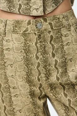 pieces Jeans pcSalume MW Cropped Sandshell Sale