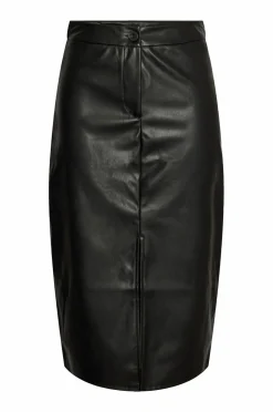 pieces Nederdel pcOlga HW Midi Skirt MM Jrs Black Clearance