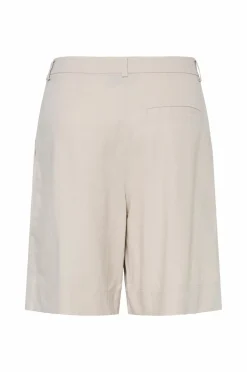 pieces Shorts>Shorts pcTiki HW Bermuda Shorts Silver gray