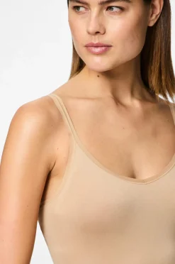 pieces Underkjole pcBallroom Long Singlet BC Nature Best