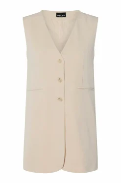 pieces Blazere & Veste>Vest pcKamil SL Vest Sandshell