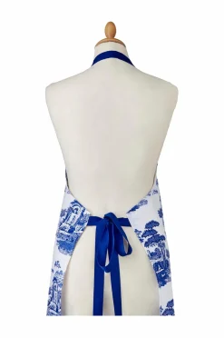 Pimpernel Forklæde Blue Italian Blå/hvid