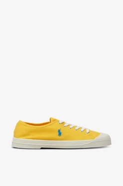 Polo Ralph Lauren Lærredssko>Kondisko Low Top Lace Yellow Fin/Bght Bl Pp