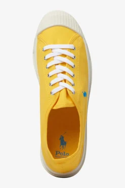 Polo Ralph Lauren Lærredssko>Kondisko Low Top Lace Yellow Fin/Bght Bl Pp