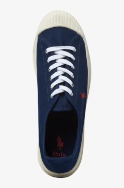 Polo Ralph Lauren Lærredssko>Kondisko Low Top Lace Newport Navy/Red Pp
