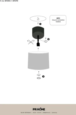 PR Home Lampetilbehør>Baldakin Bacup 12 cm Hvid