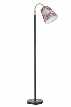 PR Home Gulvlamper>Gulvlampe Amy Flex 1 sort Dahlia Brun