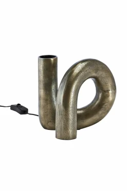 PR Home Lampefod Notice Swirl 18 cm Rå messingfarvet