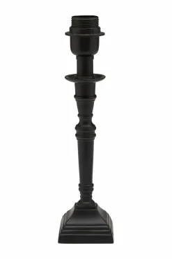 PR Home Lampefødder>Lampefod Salong, 33 cm Black mdf/metal