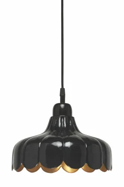 PR Home Pendler>Pendel Wells, 24 cm Sort/guldfarvet
