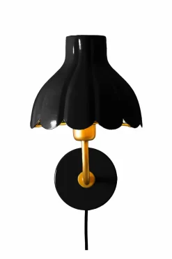 PR Home Væglampe Wells Sort/guld Outlet