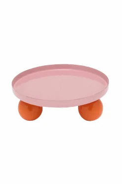 Present Time Bakke Double Funky Round Blød pink og lysende orange Discount