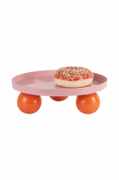 Present Time Bakke Double Funky Round Blød pink og lysende orange Discount