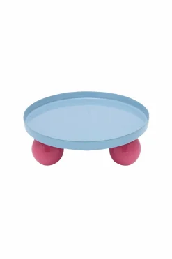 Present Time Bakke Double Funky Round Soft Blue & Bright Pink