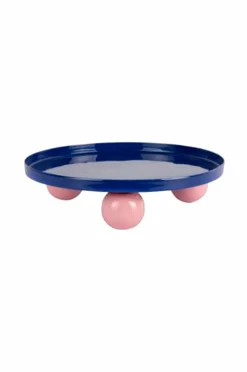 Present Time Bakke Dobbelt Funky Round Large Cobalt Blue & Soft Pink Best