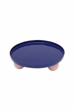 Present Time Bakke Dobbelt Funky Round Large Cobalt Blue & Soft Pink Best