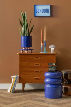 Present Time Bakke Dobbelt Funky Round Large Cobalt Blue & Soft Pink Best