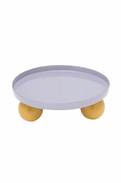 Present Time Bakke Double Funky Round Blød lilla og lysende gul Outlet