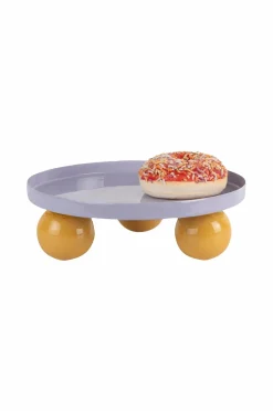 Present Time Bakke Double Funky Round Blød lilla og lysende gul Outlet