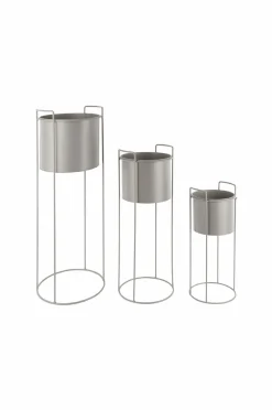 Present Time Potteskjulere>Plantepotte sæt Essence Varm grå