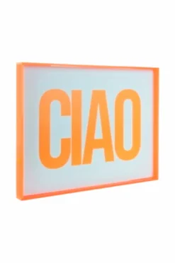 Present Time Vægkunst Ciao Large Lys orange Outlet