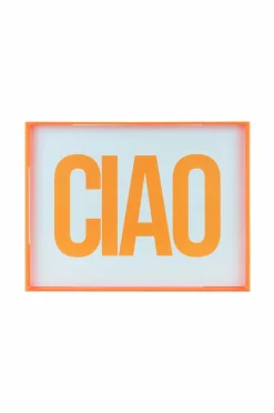 Present Time Vægkunst Ciao Large Lys orange Outlet