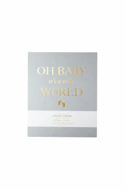 PRINTWORKS Pynteting>Fotoalbum baby - Baby it's a Wild World, 21x28 cm Mintgrøn