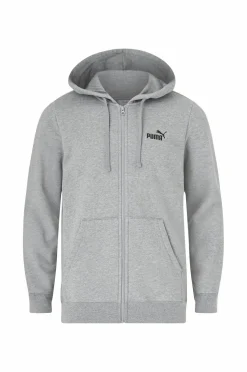 Puma Hættetrøje Ess No. 1 Logo Full-zip Hoodie FL Medium gray heather