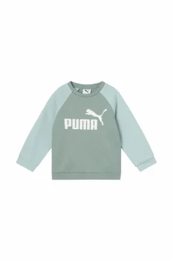 Puma Joggingsæt Minicats Ess Raglan Crew Set FL Inf Green Moon Hot
