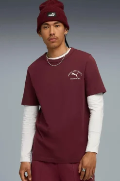 Puma T-shirt Class Graphic Tee Ruby Shimmer Discount