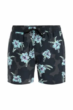 Quiksilver Badetøj|Badetøj>Badebukser Everyday Straight Volley 15 Backyards Black - Kvj7